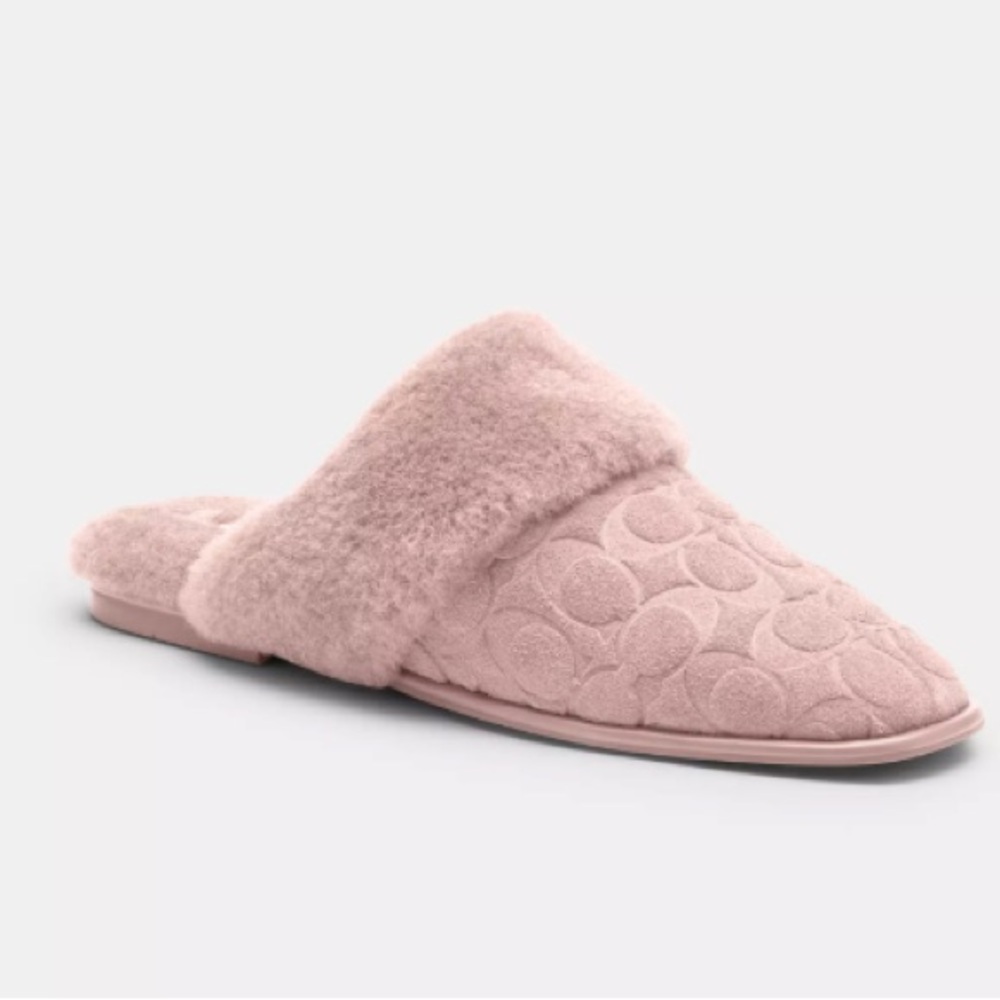 Coach Sherpa Flat Mule In Signature
Suede#CCX65 Women 10.0 US